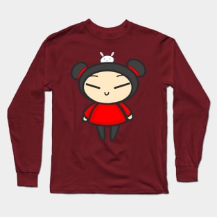 Pucca with a Bunny Long Sleeve T-Shirt